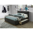 !nspire Emilio 101-633Q-CH 60" Queen Platform Bed w/Drawer - Charcoal IMAGE 2
