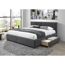 !nspire Emilio 101-633K-CH 78" King Platform Bed w/Drawers - Charcoal IMAGE 2