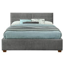 !nspire Emilio 101-633Q-LG 60" Queen Platform Bed w/Drawer - Light Grey IMAGE 3