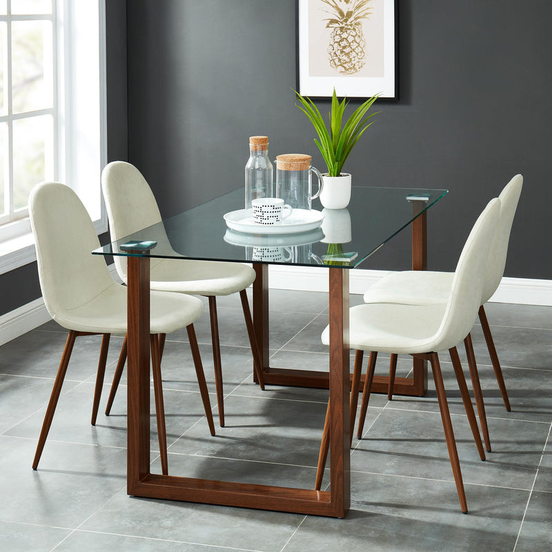 Worldwide Home Furnishings Franco/Lyna 5 pc Dinette 207-454WA/250BG IMAGE 1