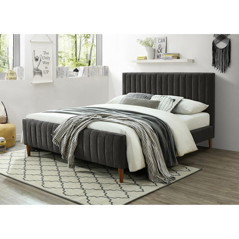 !nspire Hannah 101-622Q-CH 60" Queen Platform Bed - Charcoal IMAGE 2