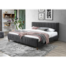 !nspire Hannah 101-622K-CH 78" King Platform Bed - Charcoal IMAGE 2