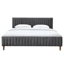 !nspire Hannah 101-622K-CH 78" King Platform Bed - Charcoal IMAGE 3
