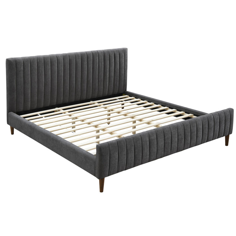 !nspire Hannah 101-622K-CH 78" King Platform Bed - Charcoal IMAGE 4