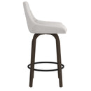 !nspire Kenzo 203-544WT 26" Counter Stool - White and Walnut IMAGE 5