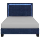 !nspire Lumina 101-088Q-BL 60" Queen Platform Bed w/Light - Blue IMAGE 4