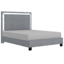 !nspire Lumina 101-088Q-GY 60" Queen Platform Bed w/Light - Grey IMAGE 1