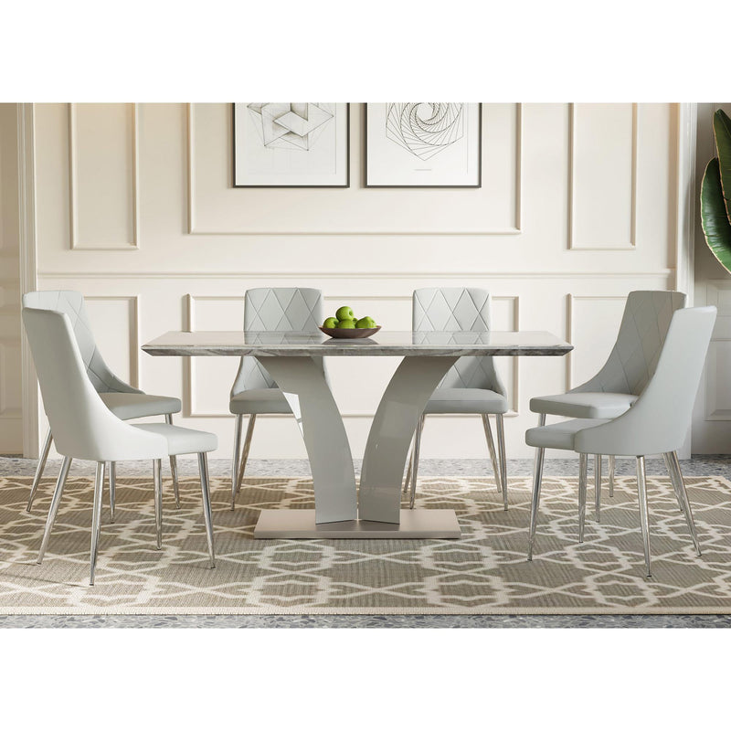 Worldwide Home Furnishings Napoli/Devo 7 pc Dinette 207-545/087LG IMAGE 1