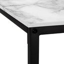 Monarch I 7393 58" Computer Desk - White Marble/Black IMAGE 6