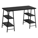 Monarch I 7522 Computer Desk - Black/Black IMAGE 1