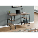 Monarch I 7523 Computer Desk - Dark Taupe/Black IMAGE 2