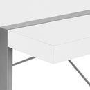 Monarch I 7663 Computer Desk - White/Silver IMAGE 6
