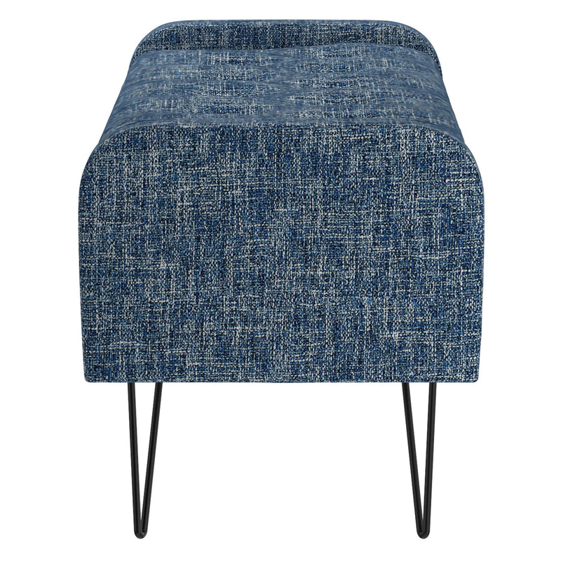 !nspire Odet Fabric Storage Ottoman 402-550BLU/BK IMAGE 4