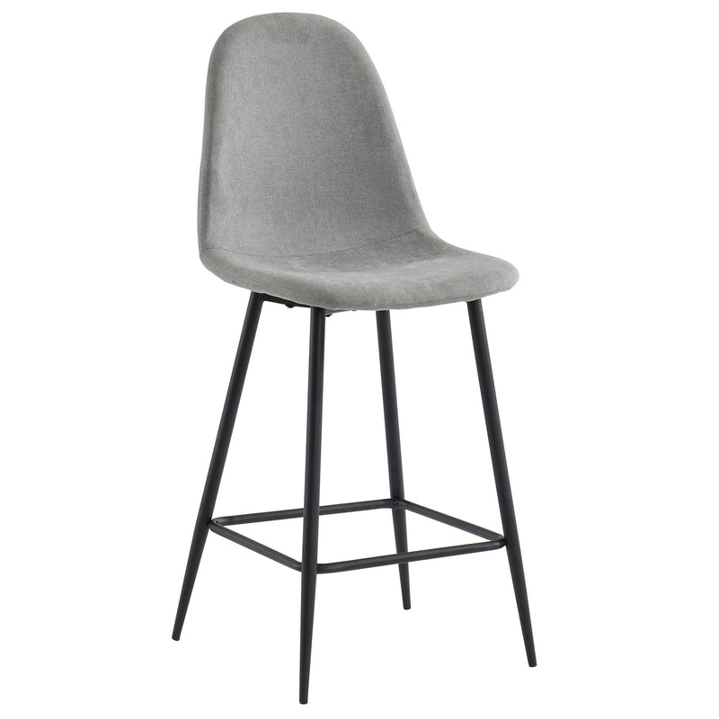 Worldwide Home Furnishings Onio Counter Height Stool 203-616BK/GY IMAGE 1