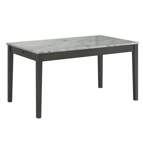 !nspire Pascal Dining Table with Faux Marble Top 201-548GY IMAGE 1