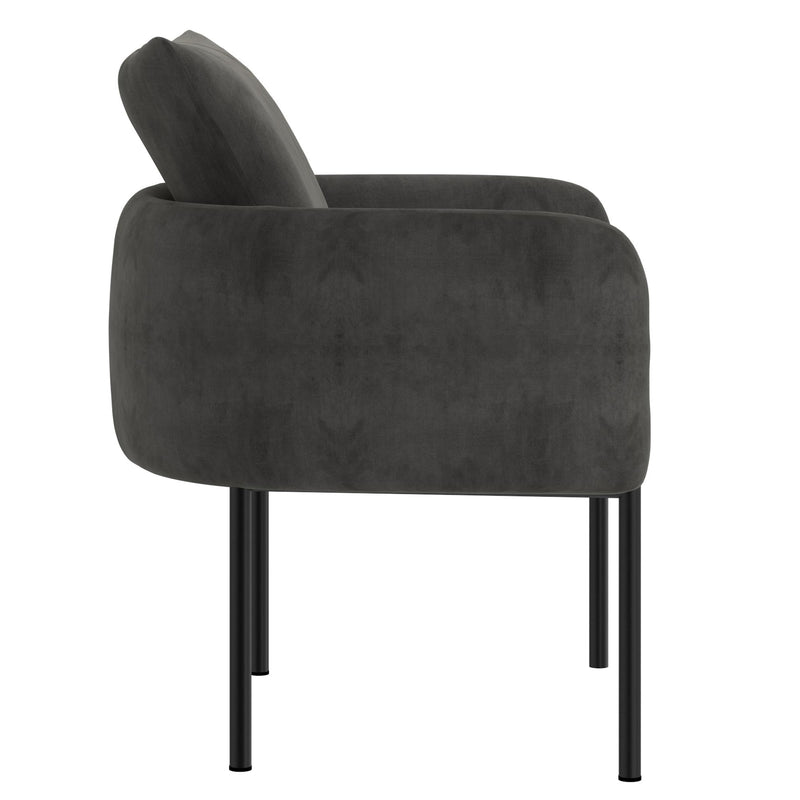 !nspire Petrie 403-556CH/BK Accent Chair - Charcoal and Black IMAGE 3
