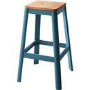 Acme Furniture Jacotte 72333 Bar Stool - Natural and Teal IMAGE 1