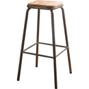 Acme Furniture Scarus 72389 Bar Stool - Natural and Gunmetal IMAGE 1