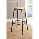 Acme Furniture Scarus 72389 Bar Stool - Natural and Gunmetal IMAGE 2