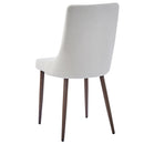  Worldwide Home Furnishings Rocca/Cora 207-264_182BG 5 pc Dining Set - Walnut with Beige Chair IMAGE 5