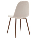  Worldwide Home Furnishings Rocca/Lyna 207-264_250BG 5 pc Dining Set - Walnut with Beige Chair IMAGE 5
