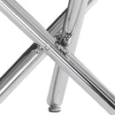  Worldwide Home Furnishings Solara/Maxim 207-160_489BK 5 pc Dining Set - Chrome with Black Chair IMAGE 4
