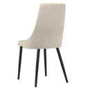  Worldwide Home Furnishings Stark/Venice 207-535BK_536BG 7 pc Dining Set - Black with Beige Chair IMAGE 7