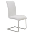  Worldwide Home Furnishings Stark/Maxim 207-535WL_489WT 7 pc Dining Set - Walnut with White Chair IMAGE 6