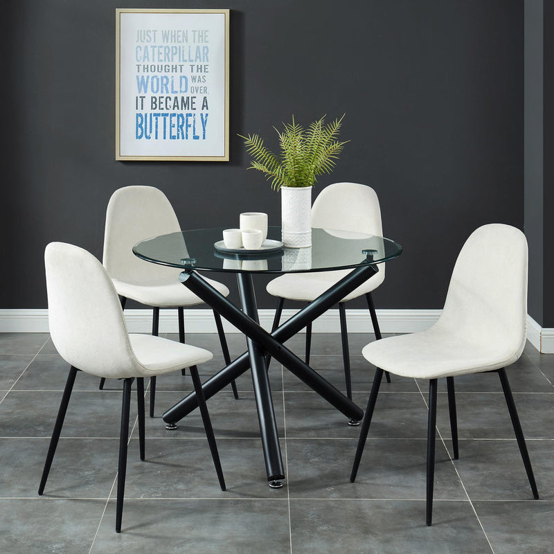 Worldwide Home Furnishings Suzette/Olly 5 pc Dinette 207-476/606BG IMAGE 1