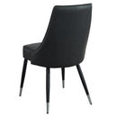  Worldwide Home Furnishings Suzette/Silvano 207-476_429GY 5 pc Dining Set - Black with Vintage Grey Chair IMAGE 7