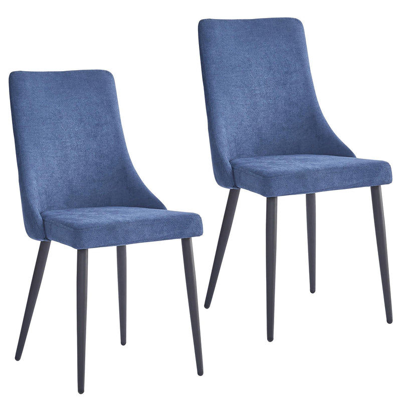 Worldwide Home Furnishings Venice 202-536BLU Dining Chair - Blue and Black IMAGE 7