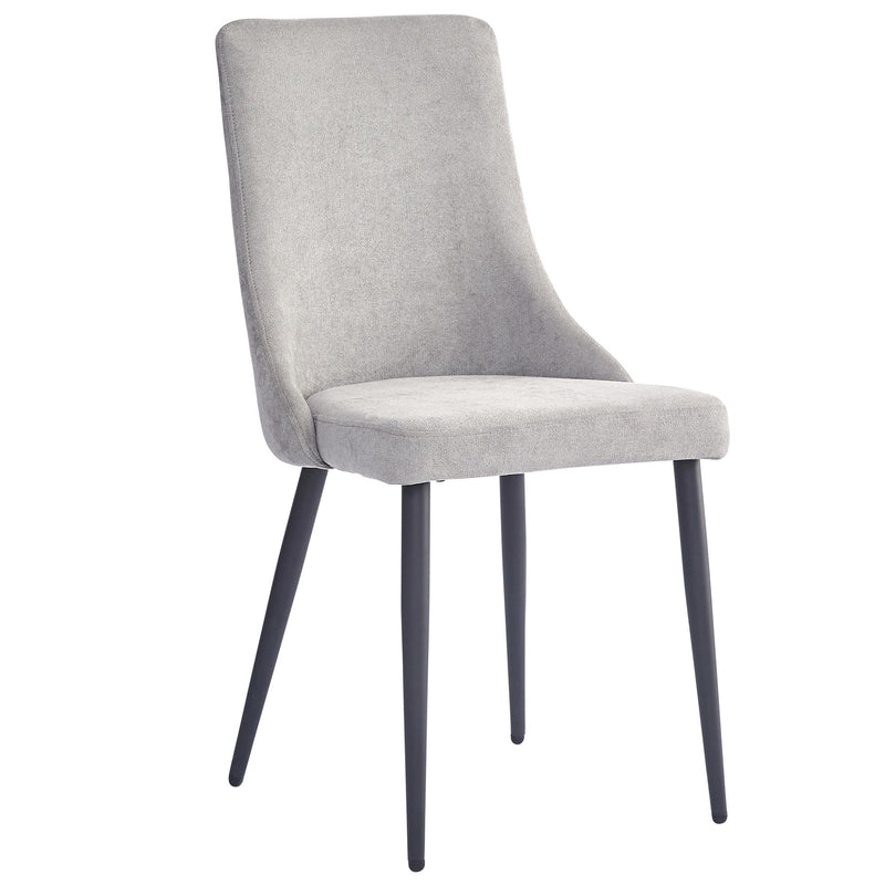 Worldwide Home Furnishings Venice 202-536GRY Dining Chair - Grey and Black IMAGE 1