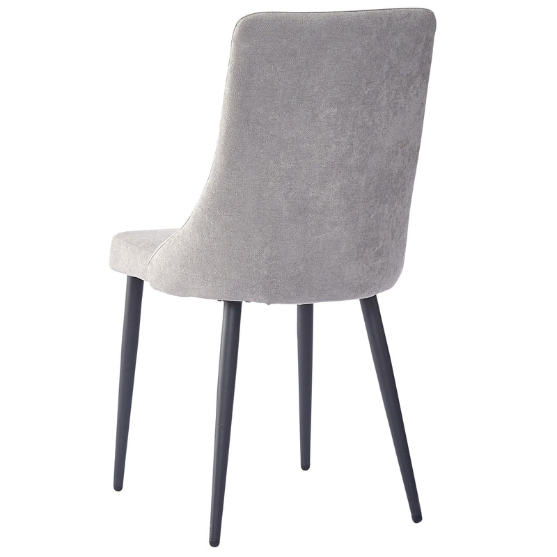 Worldwide Home Furnishings Venice 202-536GRY Dining Chair - Grey and Black IMAGE 3