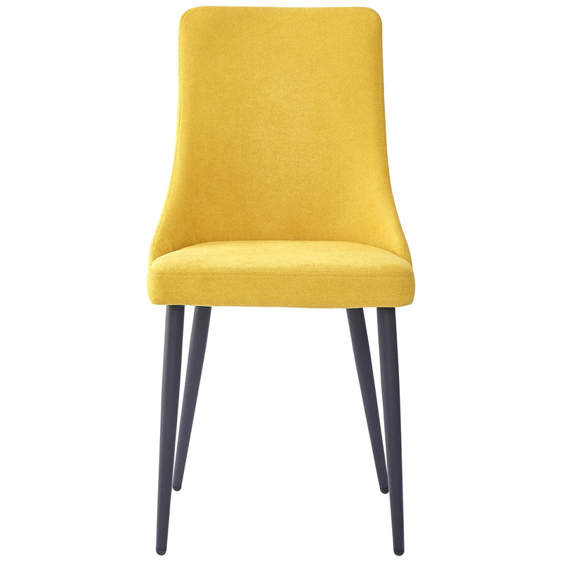 Worldwide Home Furnishings Venice 202-536MUS Dining Chair - Mustard and Black IMAGE 5