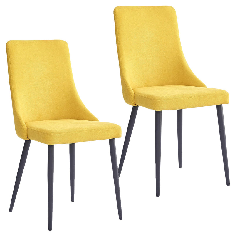 Worldwide Home Furnishings Venice 202-536MUS Dining Chair - Mustard and Black IMAGE 7