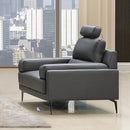  IFDC Stationary Leather Match Chair IF 8026 - C IMAGE 1