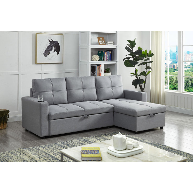 IFDC Fabric Sleeper Sectional IF 9021 IMAGE 1