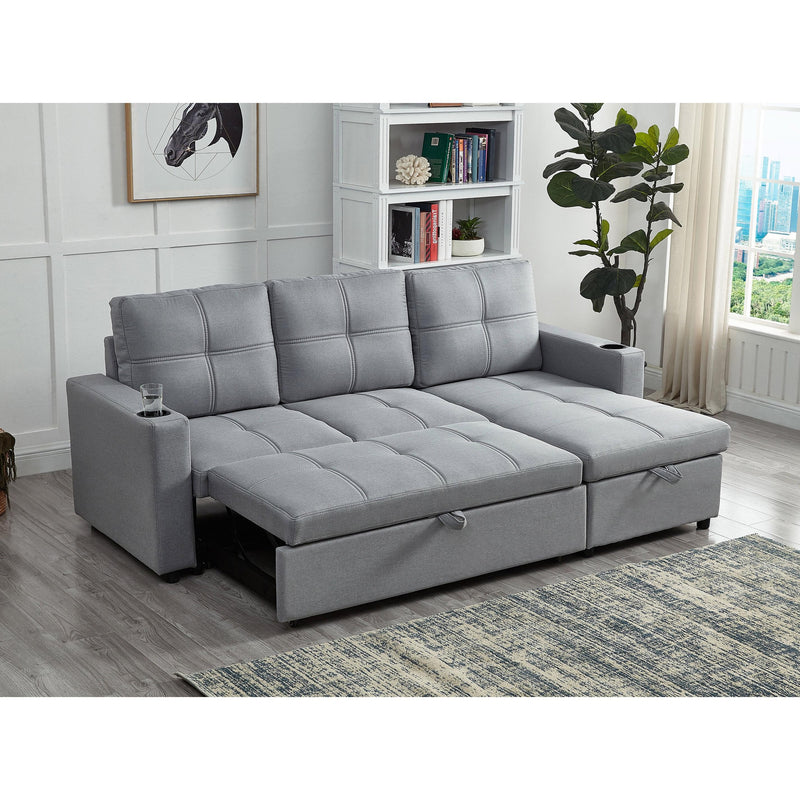 IFDC Fabric Sleeper Sectional IF 9021 IMAGE 3