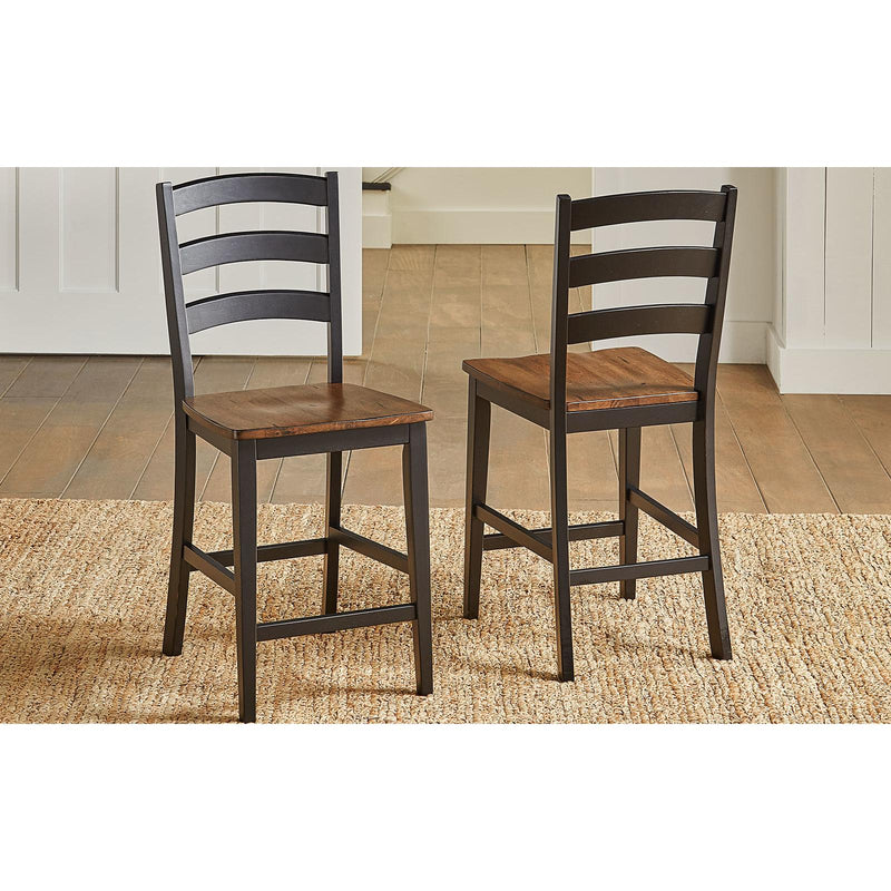 A-America Stormy Ridge STOBL355K Ladderback Stool IMAGE 2