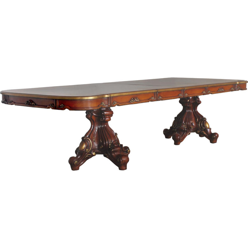 Acme Furniture Picardy Dining Table with Pedestal Base 68220 IMAGE 2