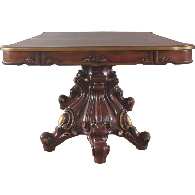 Acme Furniture Picardy Dining Table with Pedestal Base 68220 IMAGE 3
