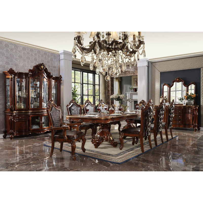 Acme Furniture Picardy Dining Table with Pedestal Base 68220 IMAGE 5