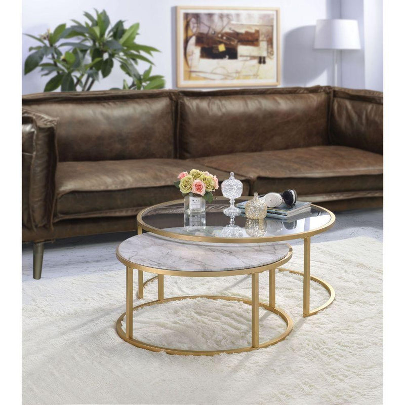 Acme Furniture Shanish Nesting Tables 81110 IMAGE 1