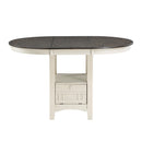  Mazin Furniture Oval Junipero Counter Height Dining Table with Pedestal Base 2423W-36 IMAGE 1
