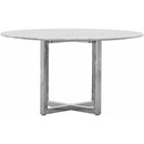  Modus Furniture International Round Amalfi Dining Table with Marble Top and Pedestal Base 1AJ5614M IMAGE 1