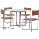  Modus Furniture International Round Amalfi Dining Table with Marble Top and Pedestal Base 1AJ5614M IMAGE 4