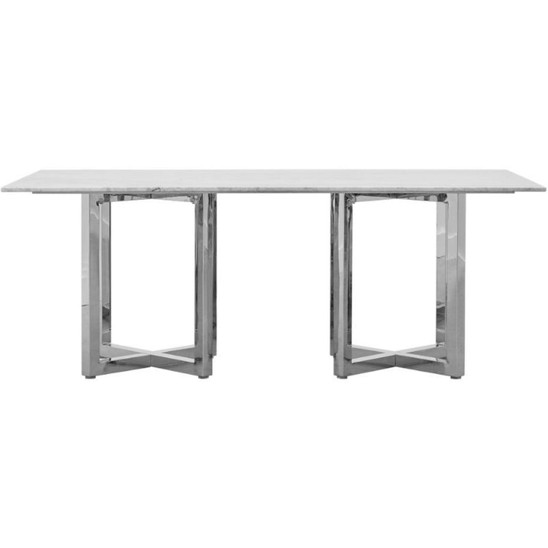  Modus Furniture International Amalfi Dining Table with Marble Top and Pedestal Base 1AJ5617M IMAGE 1