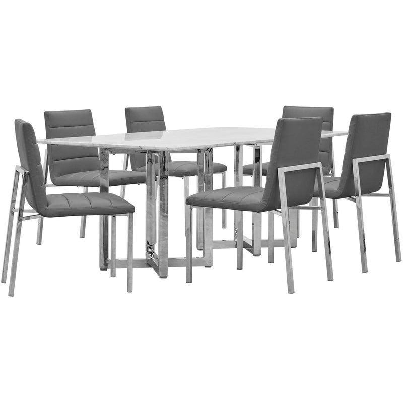  Modus Furniture International Amalfi Dining Table with Marble Top and Pedestal Base 1AJ5617M IMAGE 4