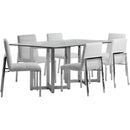  Modus Furniture International Amalfi Dining Table with Glass Top and Pedestal Base 1AJ5617G IMAGE 2