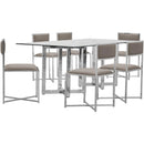  Modus Furniture International Amalfi Dining Table with Glass Top and Pedestal Base 1AJ5617G IMAGE 3